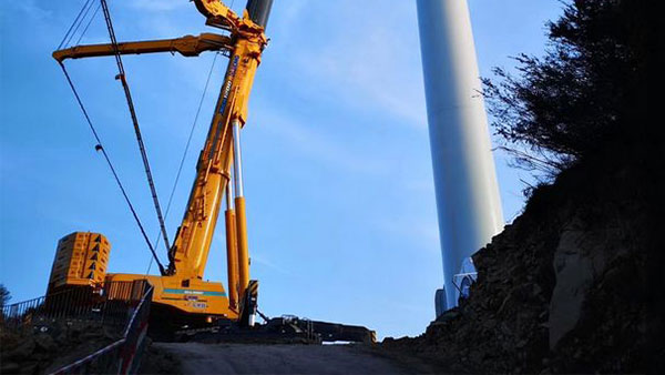 来了！首台XCA1200_I落户广东，，，，中国风电吊装千吨级阵营再添劲旅