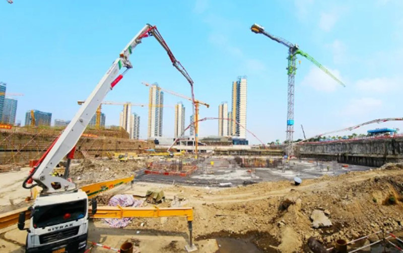 壹定发泵车“团建”珠海横琴科学城！